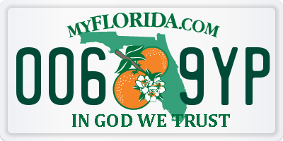 FL license plate 0069YP