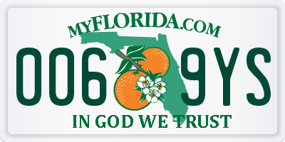 FL license plate 0069YS