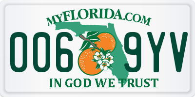 FL license plate 0069YV