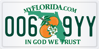 FL license plate 0069YY