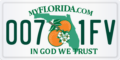 FL license plate 0071FV