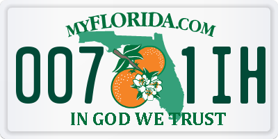 FL license plate 0071IH