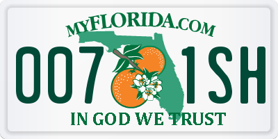 FL license plate 0071SH