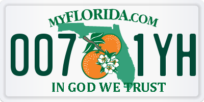 FL license plate 0071YH