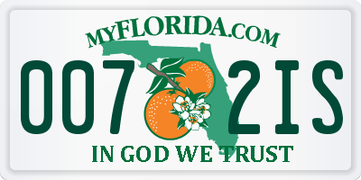 FL license plate 0072IS