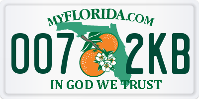 FL license plate 0072KB