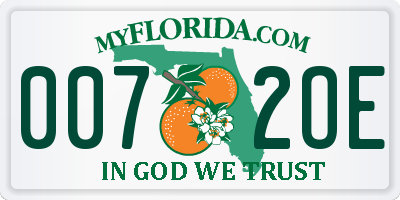 FL license plate 0072OE