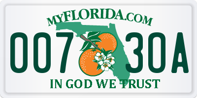 FL license plate 0073OA