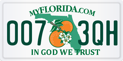 FL license plate 0073QH