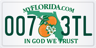 FL license plate 0073TL