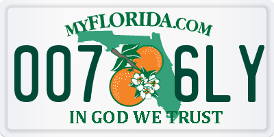 FL license plate 0076LY