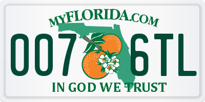FL license plate 0076TL