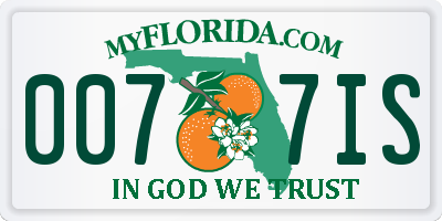 FL license plate 0077IS