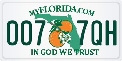 FL license plate 0077QH