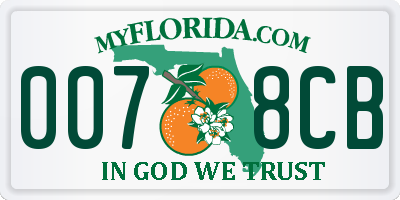 FL license plate 0078CB