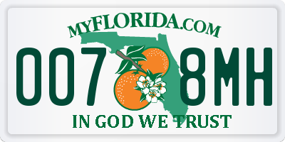 FL license plate 0078MH