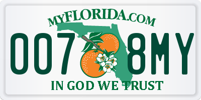 FL license plate 0078MY