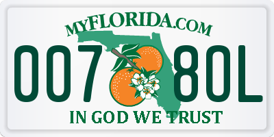FL license plate 0078OL