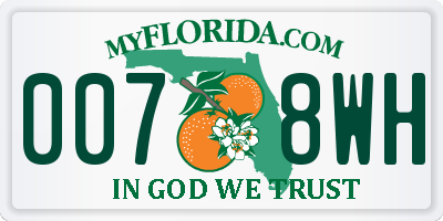 FL license plate 0078WH