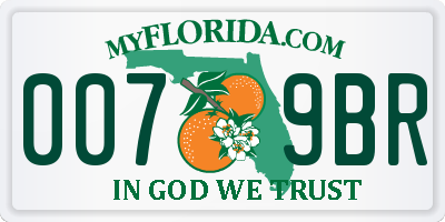 FL license plate 0079BR