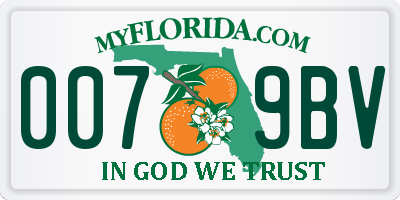 FL license plate 0079BV