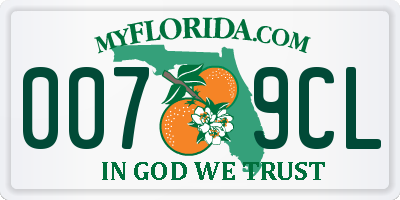 FL license plate 0079CL