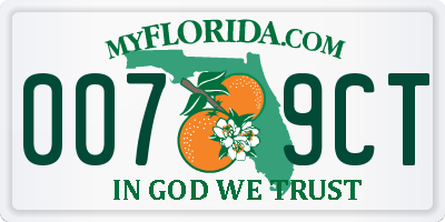 FL license plate 0079CT
