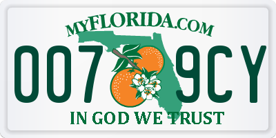FL license plate 0079CY