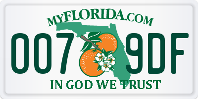 FL license plate 0079DF