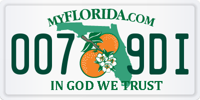 FL license plate 0079DI