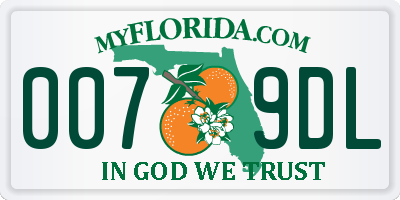 FL license plate 0079DL