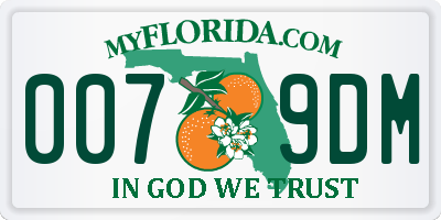 FL license plate 0079DM