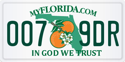 FL license plate 0079DR