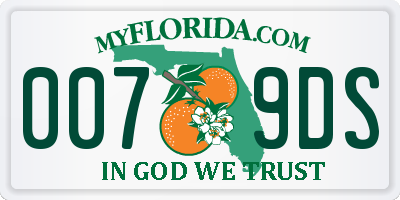 FL license plate 0079DS