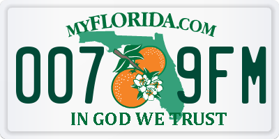 FL license plate 0079FM