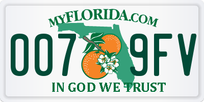 FL license plate 0079FV