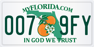 FL license plate 0079FY