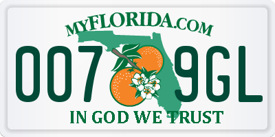 FL license plate 0079GL