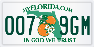 FL license plate 0079GM