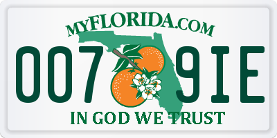 FL license plate 0079IE