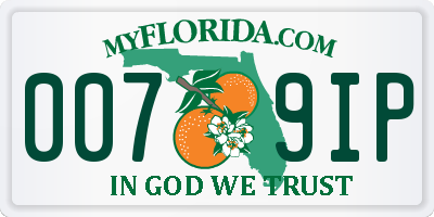 FL license plate 0079IP