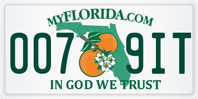 FL license plate 0079IT