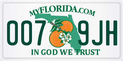 FL license plate 0079JH