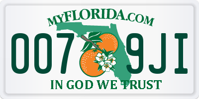 FL license plate 0079JI