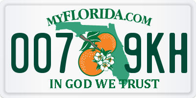 FL license plate 0079KH