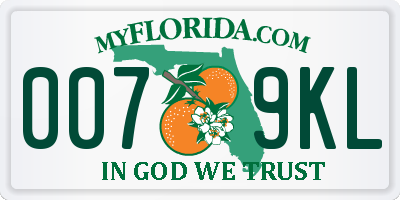 FL license plate 0079KL