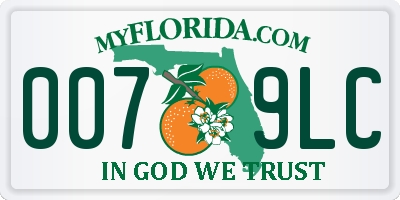 FL license plate 0079LC