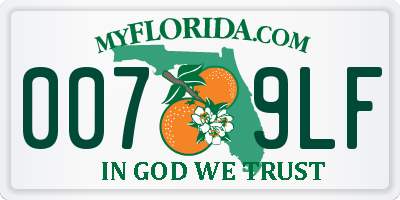 FL license plate 0079LF