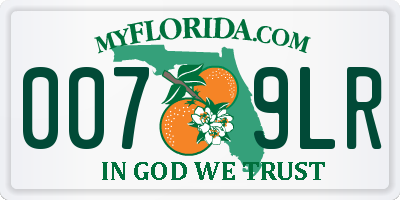 FL license plate 0079LR