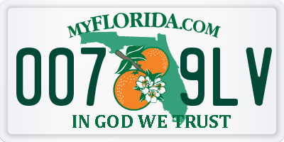 FL license plate 0079LV